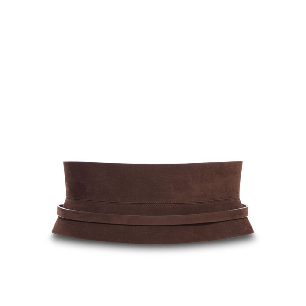 Alaia Women Wide Panel Leather Belt - Picture 3 of 3